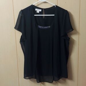 Jaclyn Smith blouse sheer